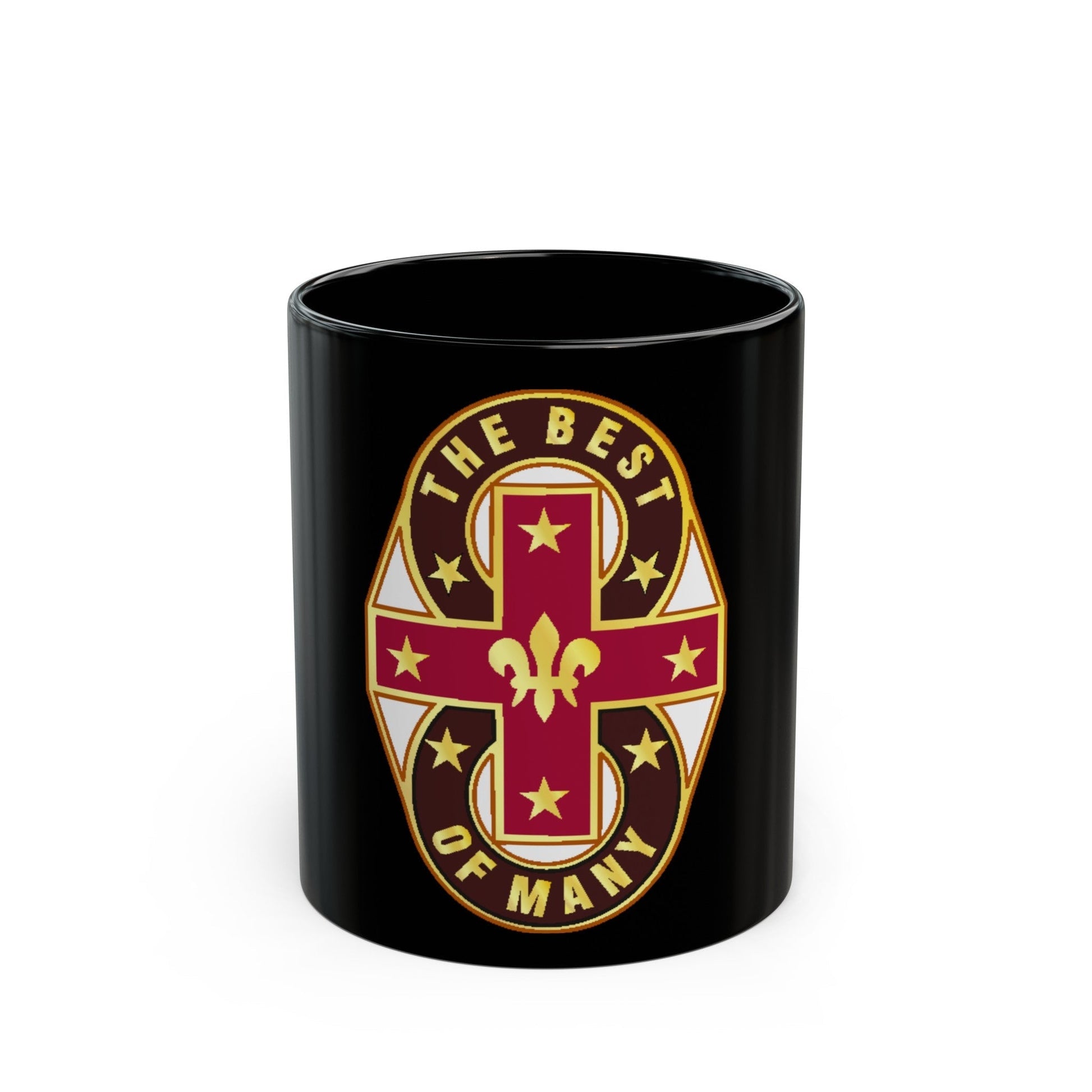 8 Evacuation Hospital (U.S. Army) Black Coffee Mug-11oz-The Sticker Space