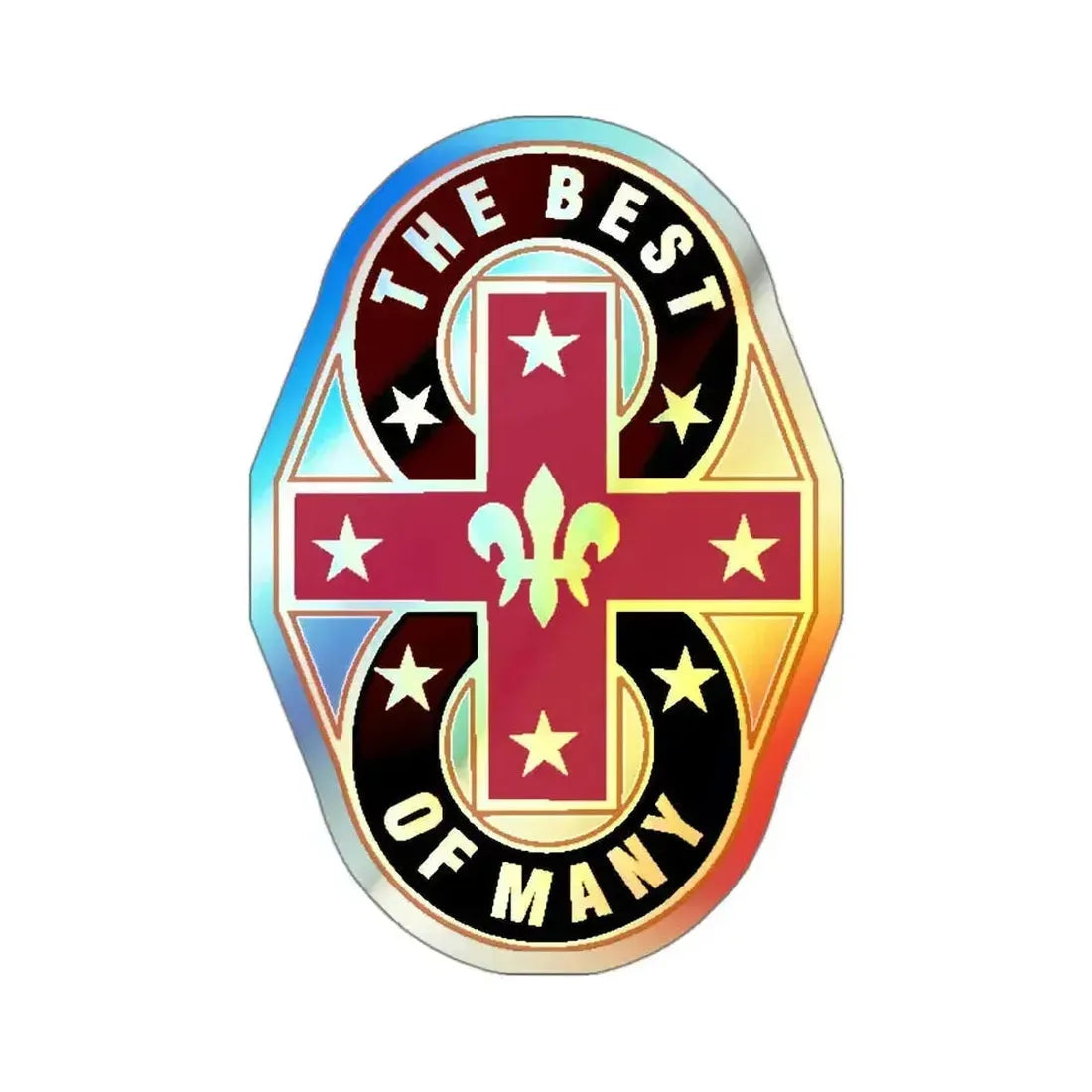 8 Evacuation Hospital (U.S. Army) Holographic STICKER Die-Cut Vinyl Decal 3 Inch Holographic - The Sticker Space