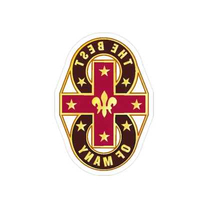 8 Evacuation Hospital (U.S. Army) REVERSE PRINT Transparent Die-Cut STICKER 2 Inch Die-Cut Transparent - The Sticker Space