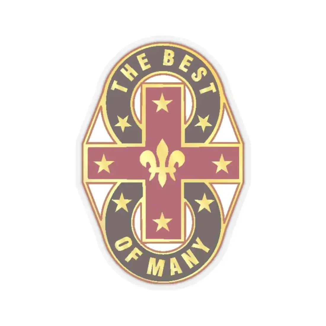 8 Evacuation Hospital (U.S. Army) STICKER Vinyl Kiss-Cut Decal 3 Inch Transparent - The Sticker Space