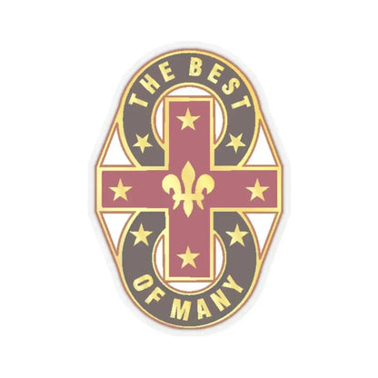 8 Evacuation Hospital (U.S. Army) STICKER Vinyl Kiss-Cut Decal 3 Inch Transparent - The Sticker Space