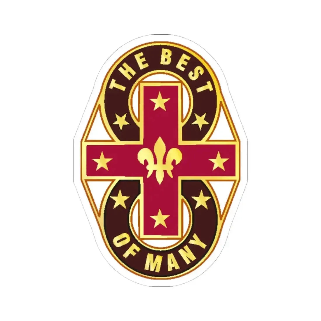 8 Evacuation Hospital (U.S. Army) STICKER Vinyl Kiss-Cut Decal 4 Inch White - The Sticker Space