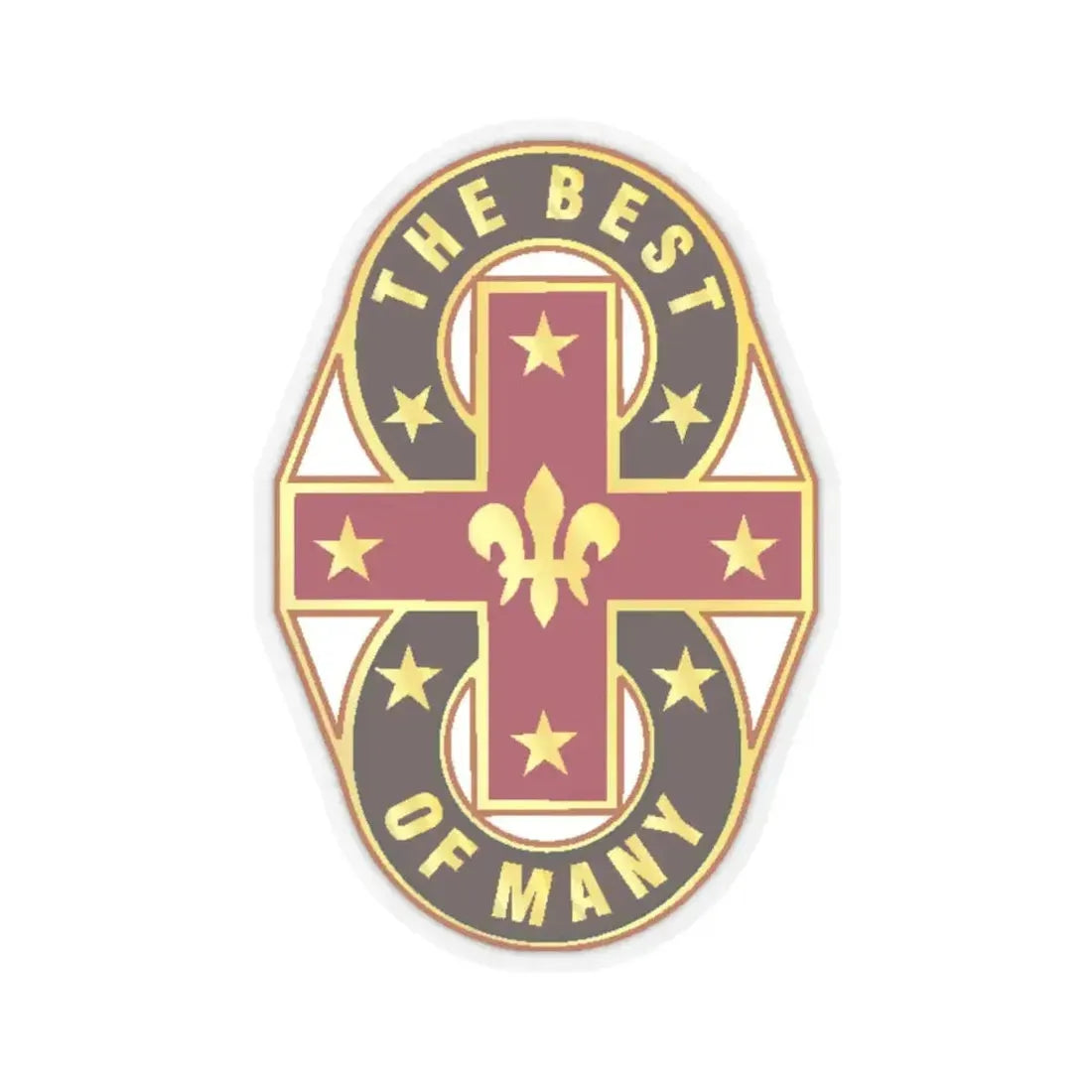 8 Evacuation Hospital (U.S. Army) STICKER Vinyl Kiss-Cut Decal 6 Inch Transparent - The Sticker Space