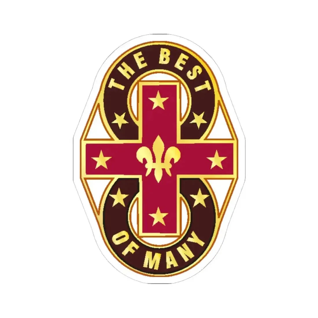 8 Evacuation Hospital (U.S. Army) STICKER Vinyl Kiss-Cut Decal 6 Inch White - The Sticker Space