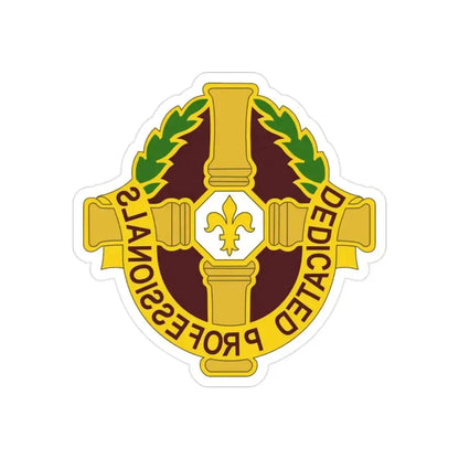 8 Field Hospital (U.S. Army) REVERSE PRINT Transparent Die-Cut STICKER 2 Inch Die-Cut Transparent - The Sticker Space