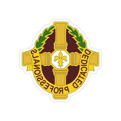 8 Field Hospital (U.S. Army) REVERSE PRINT Transparent Die-Cut STICKER 3 Inch Die-Cut Transparent - The Sticker Space