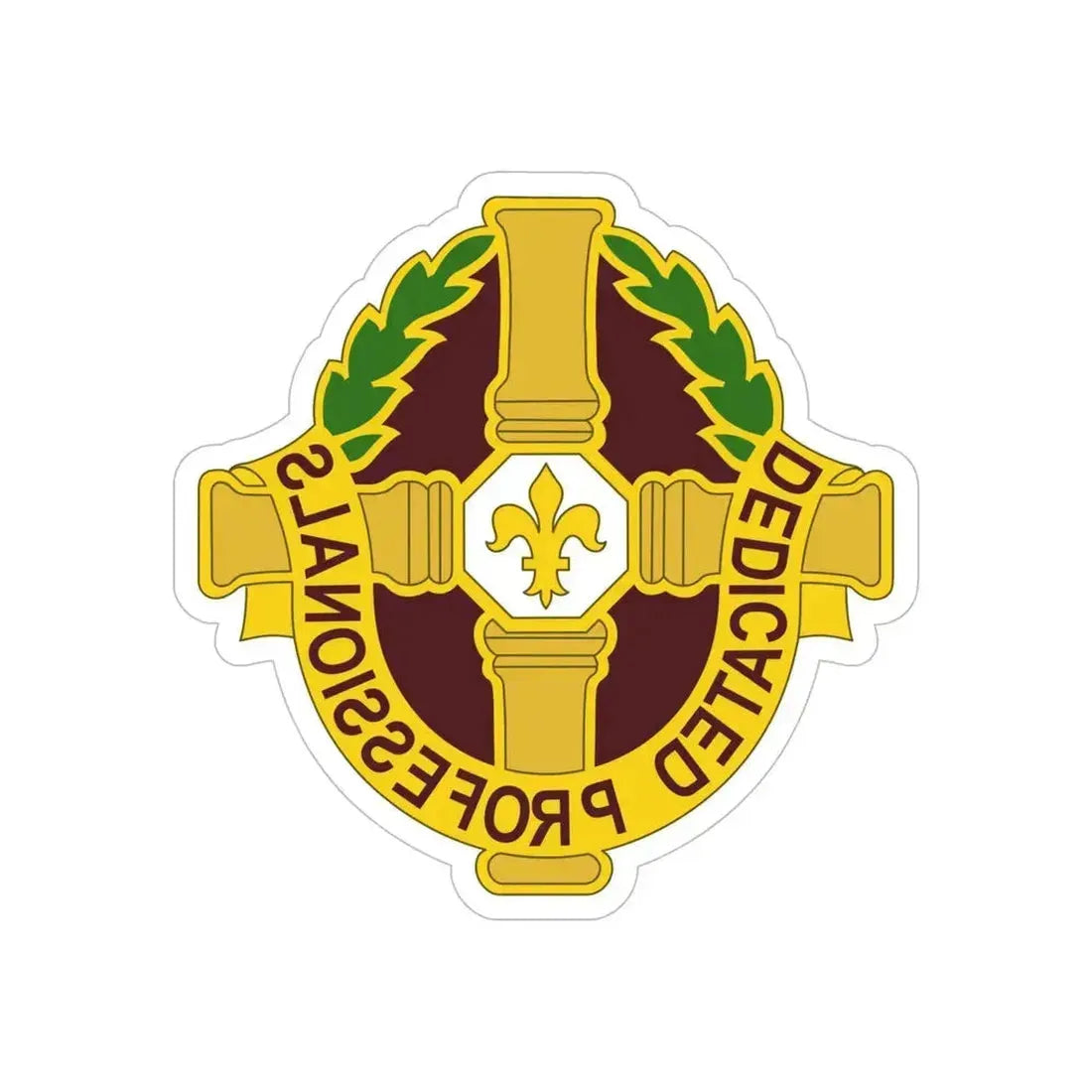 8 Field Hospital (U.S. Army) REVERSE PRINT Transparent Die-Cut STICKER 6 Inch Die-Cut Transparent - The Sticker Space