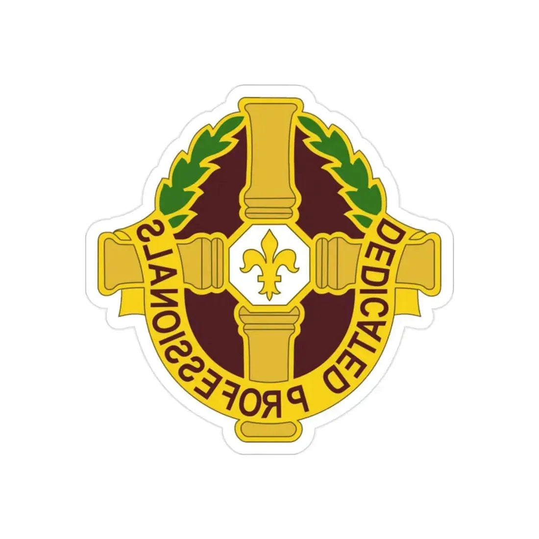 8 Field Hospital (U.S. Army) REVERSE PRINT Transparent Die-Cut STICKER - The Sticker Space