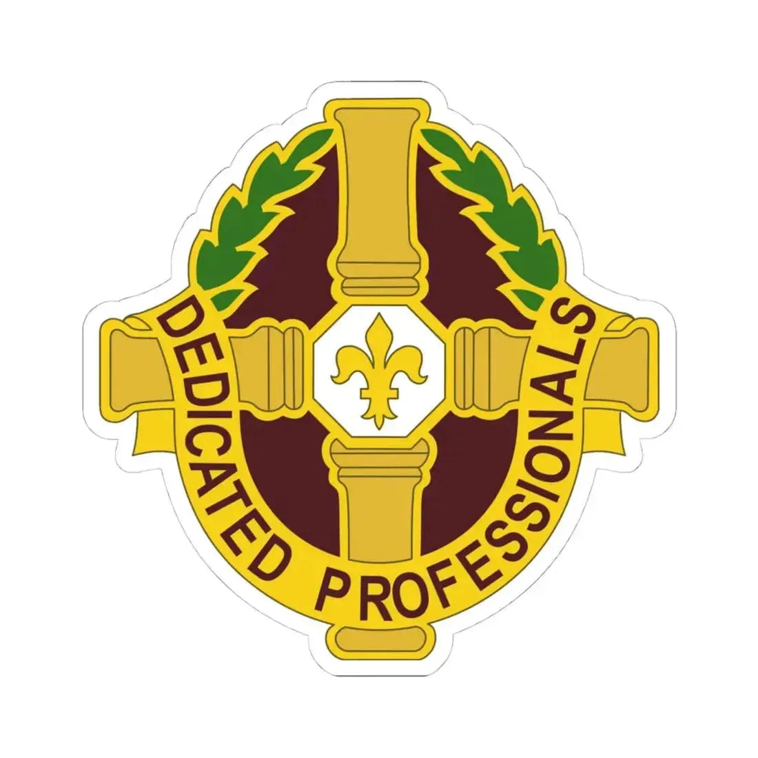 8 Field Hospital (U.S. Army) STICKER Vinyl Kiss-Cut Decal 4 Inch White - The Sticker Space