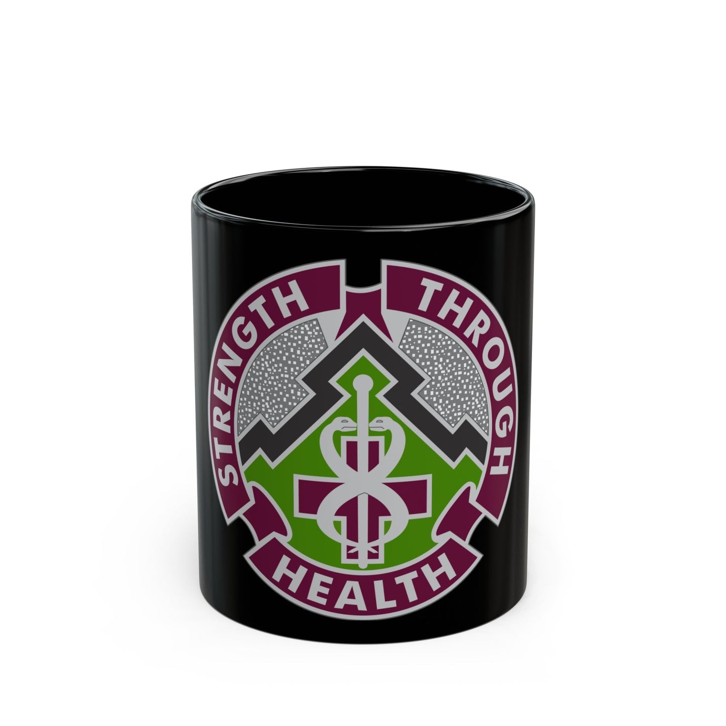 8 Medical Brigade 2 (U.S. Army) Black Coffee Mug-11oz-The Sticker Space