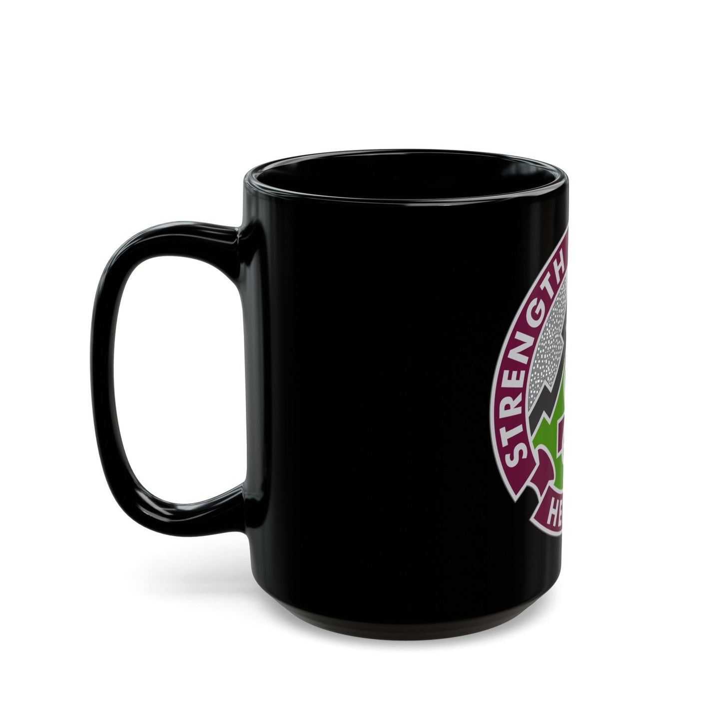 8 Medical Brigade 2 (U.S. Army) Black Coffee Mug-The Sticker Space