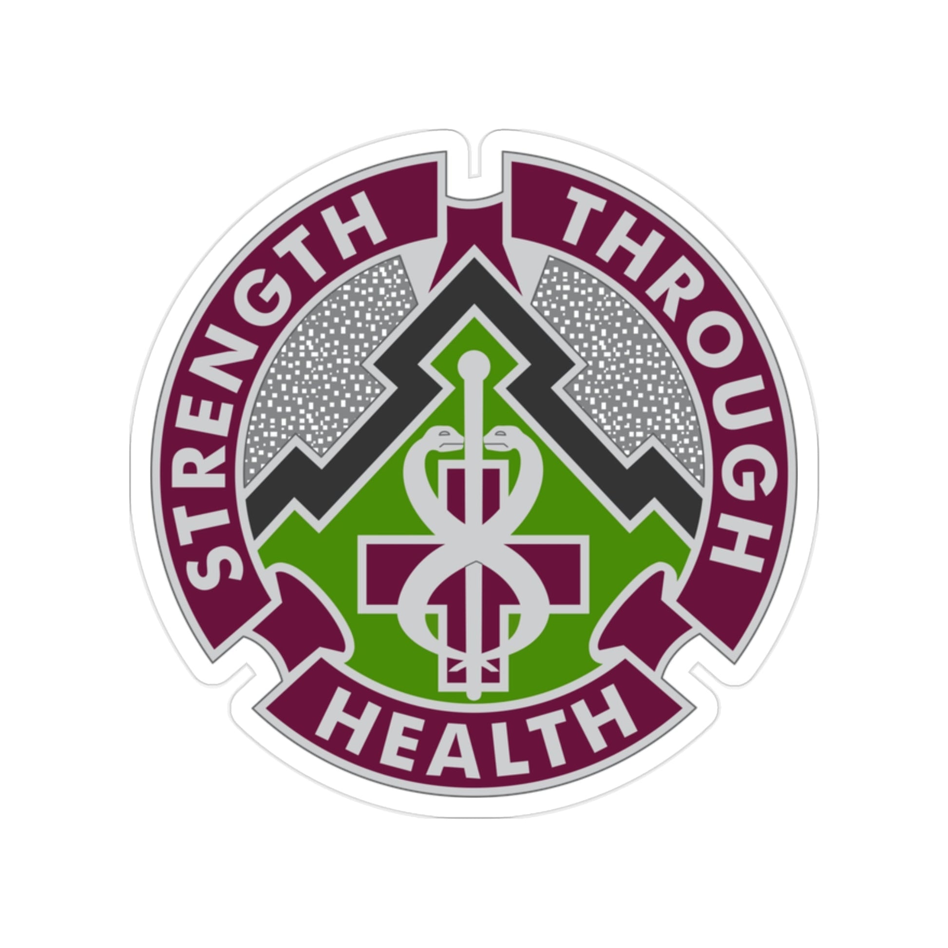 8 Medical Brigade 2 (U.S. Army) Transparent STICKER Die-Cut Vinyl Decal-2 Inch-The Sticker Space