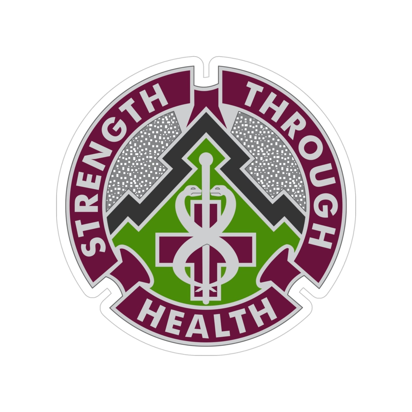 8 Medical Brigade 2 (U.S. Army) Transparent STICKER Die-Cut Vinyl Decal-4 Inch-The Sticker Space