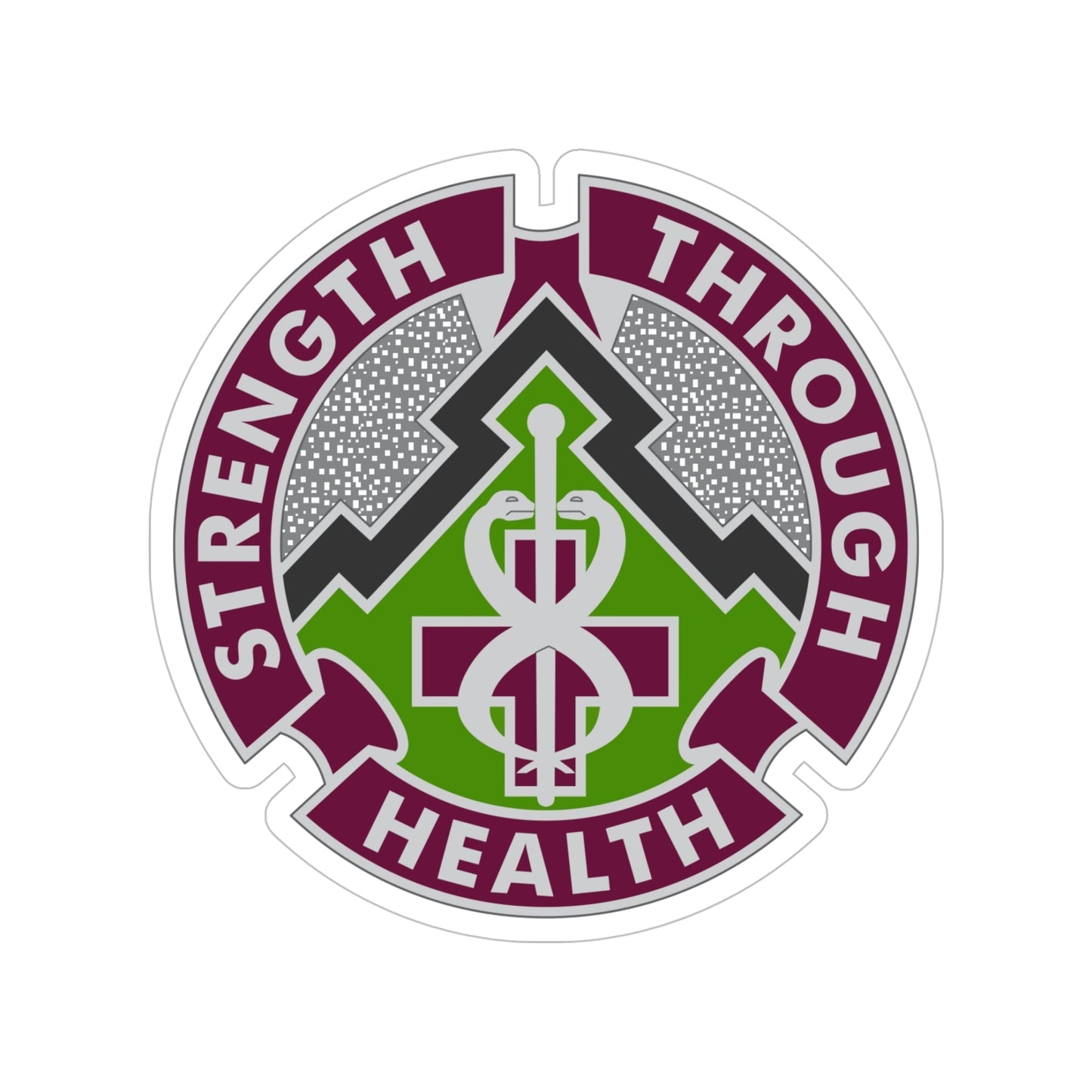 8 Medical Brigade 2 (U.S. Army) Transparent STICKER Die-Cut Vinyl Decal-5 Inch-The Sticker Space