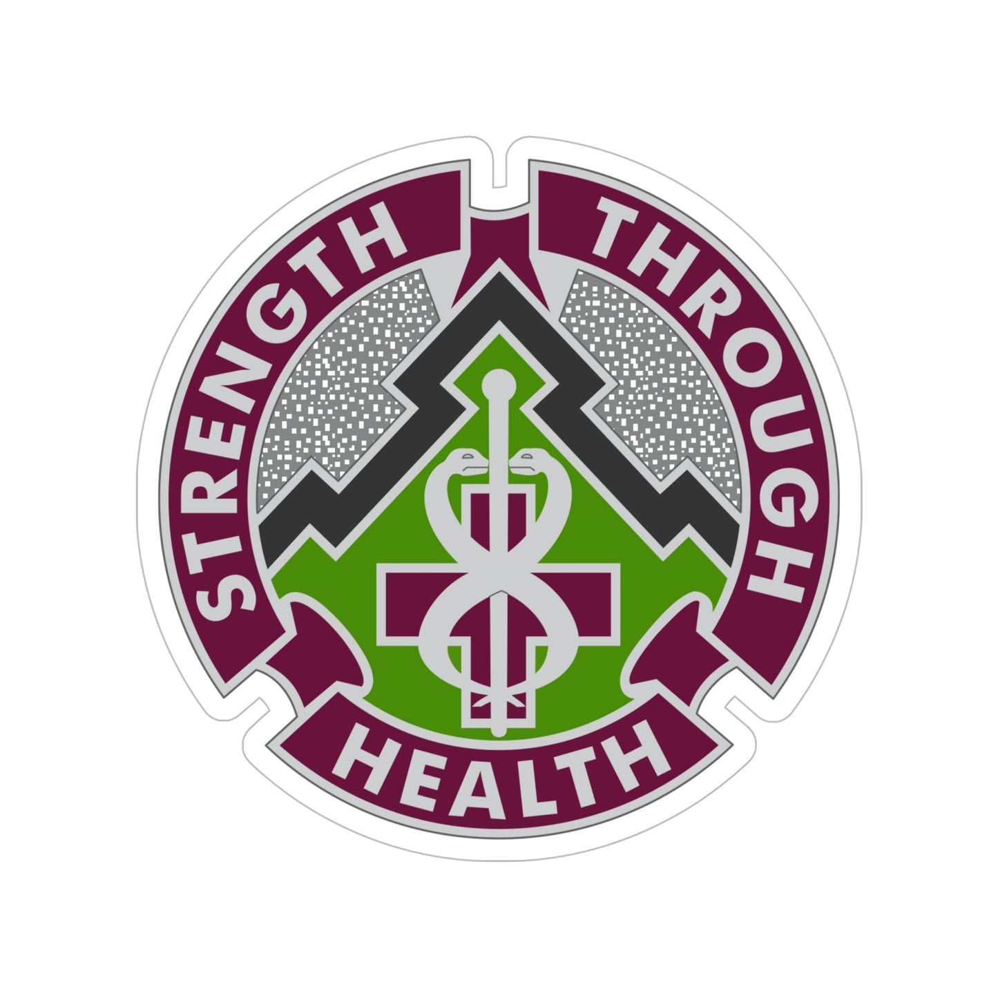 8 Medical Brigade 2 (U.S. Army) Transparent STICKER Die-Cut Vinyl Decal-6 Inch-The Sticker Space