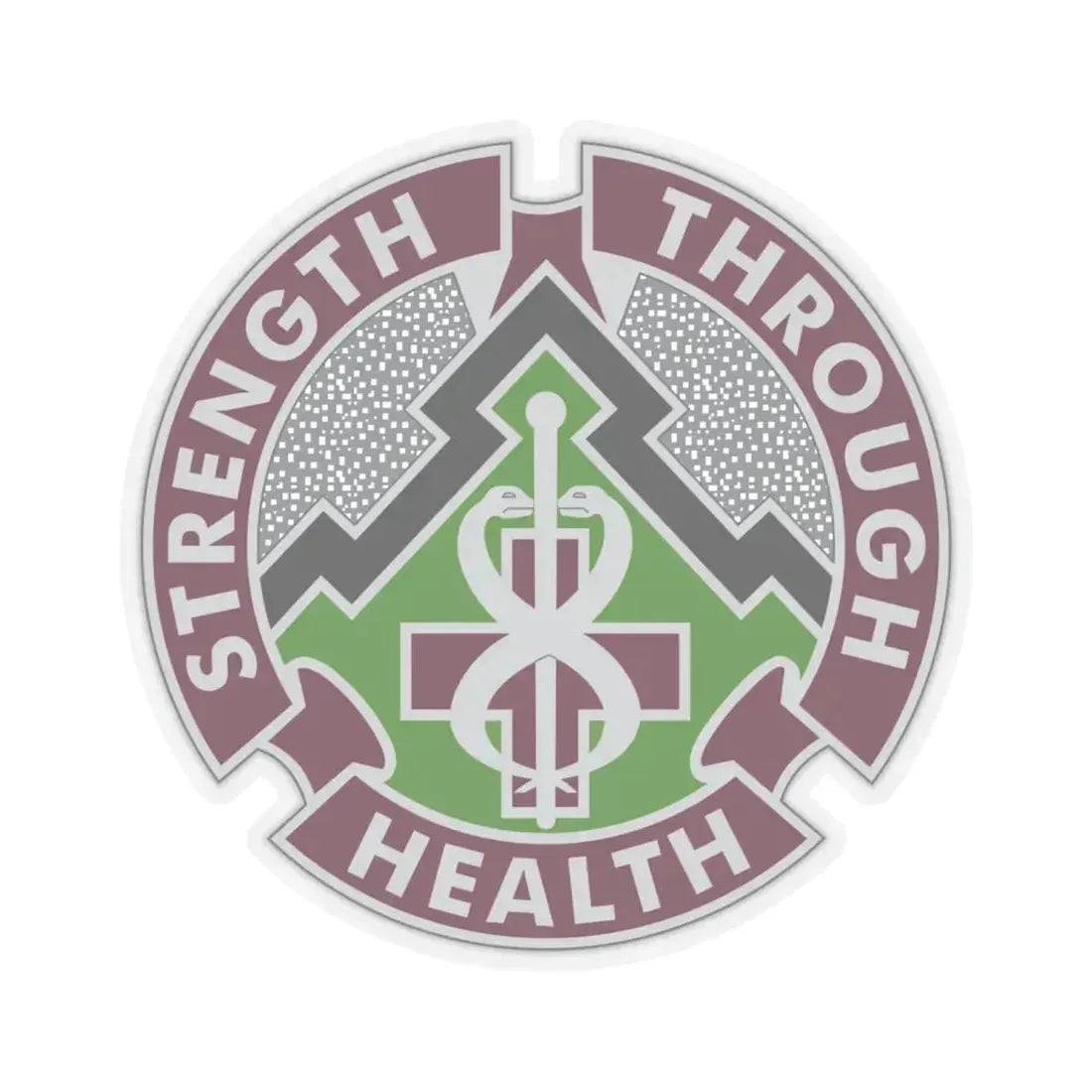 8 Medical Brigade 2 (U.S. Army) STICKER Vinyl Kiss-Cut Decal 6 Inch Transparent - The Sticker Space