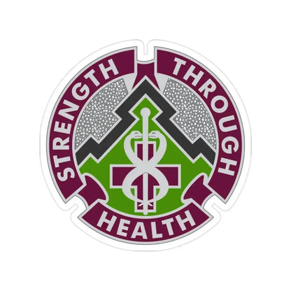 8 Medical Brigade 2 (U.S. Army) Transparent STICKER Die-Cut Vinyl Decal 2 Inch - The Sticker Space
