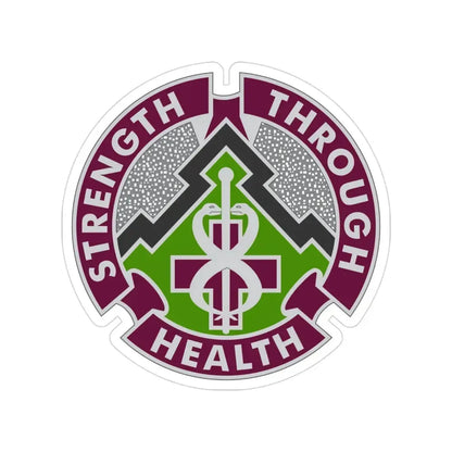 8 Medical Brigade 2 (U.S. Army) Transparent STICKER Die-Cut Vinyl Decal 3 Inch - The Sticker Space