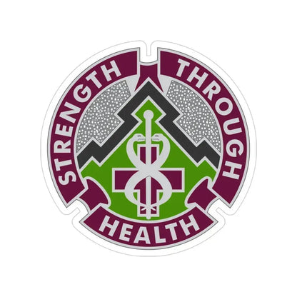 8 Medical Brigade 2 (U.S. Army) Transparent STICKER Die-Cut Vinyl Decal 4 Inch - The Sticker Space
