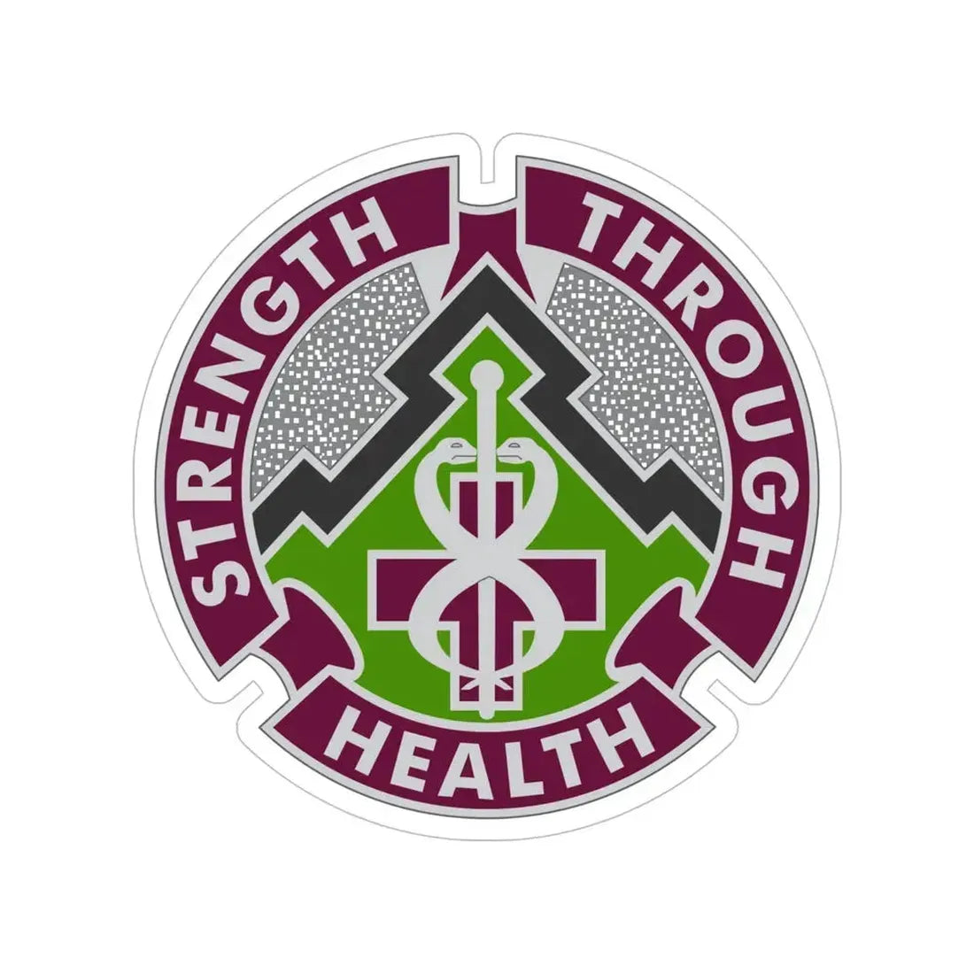 8 Medical Brigade 2 (U.S. Army) Transparent STICKER Die-Cut Vinyl Decal 6 Inch - The Sticker Space