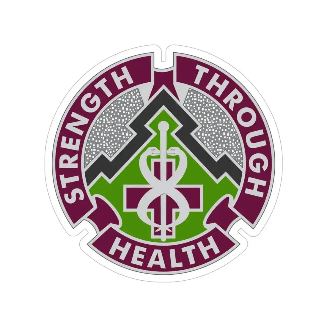 8 Medical Brigade 2 (U.S. Army) Transparent STICKER Die-Cut Vinyl Decal - The Sticker Space