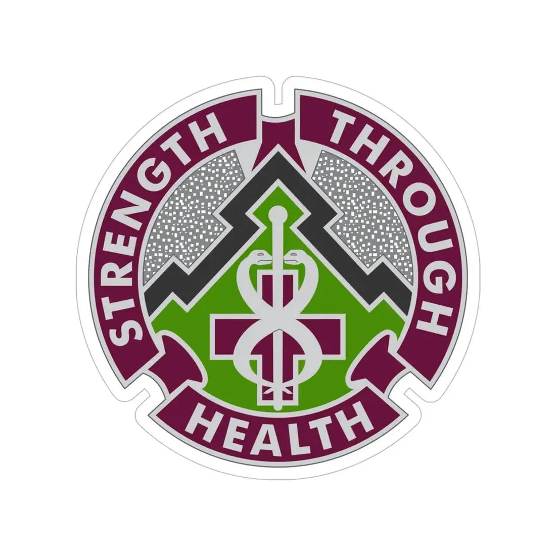 8 Medical Brigade 2 (U.S. Army) Transparent STICKER Die-Cut Vinyl Decal - The Sticker Space