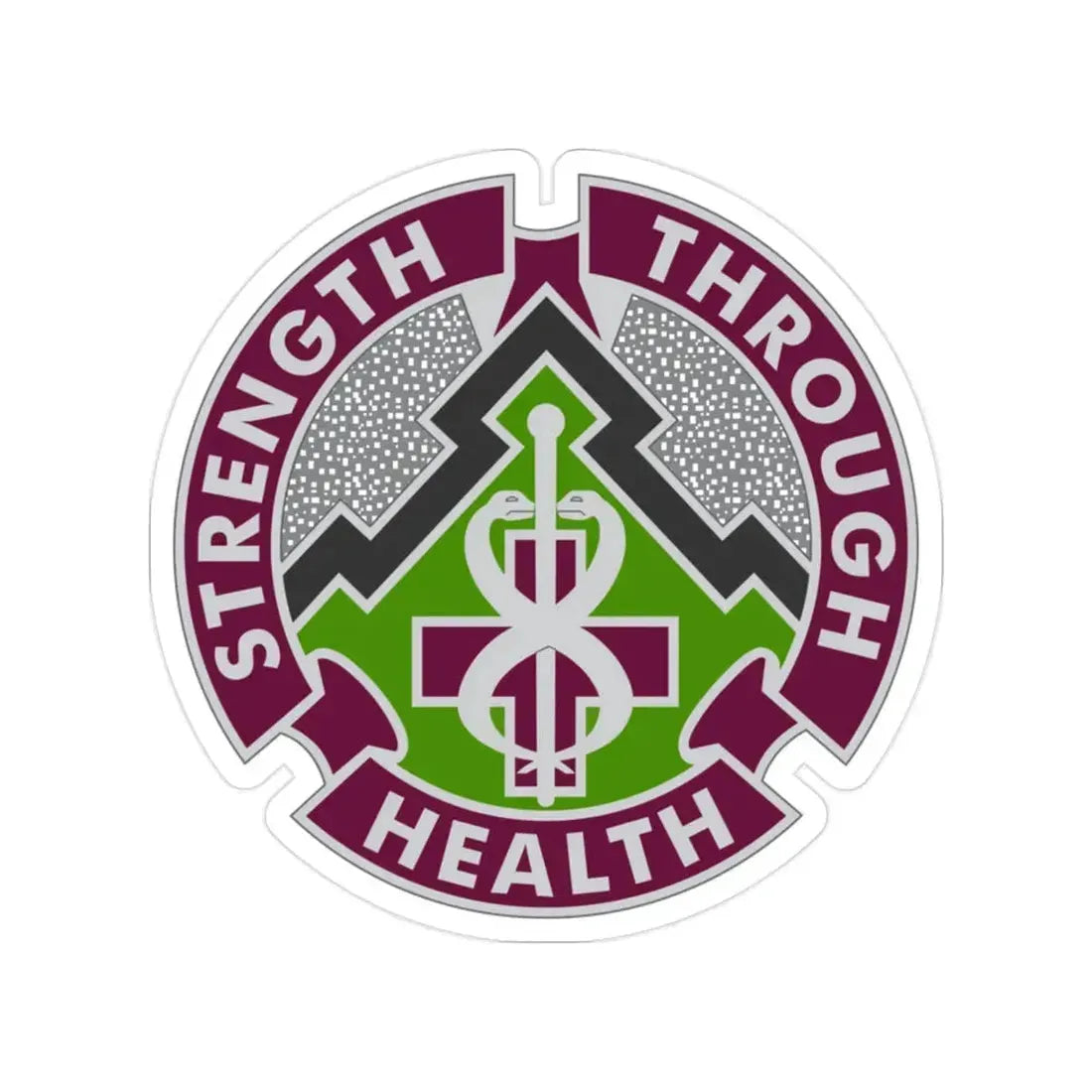 8 Medical Brigade 2 (U.S. Army) Transparent STICKER Die-Cut Vinyl Decal - The Sticker Space