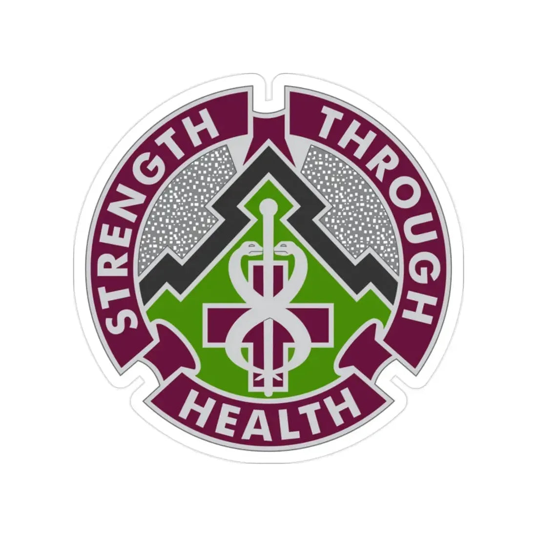 8 Medical Brigade 2 (U.S. Army) Transparent STICKER Die-Cut Vinyl Decal - The Sticker Space