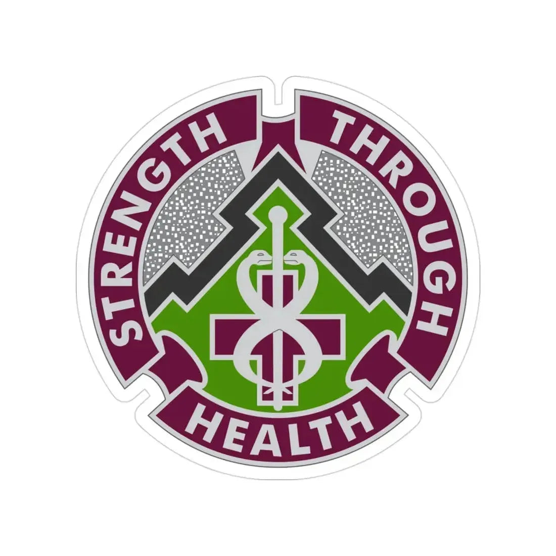 8 Medical Brigade 2 (U.S. Army) Transparent STICKER Die-Cut Vinyl Decal - The Sticker Space