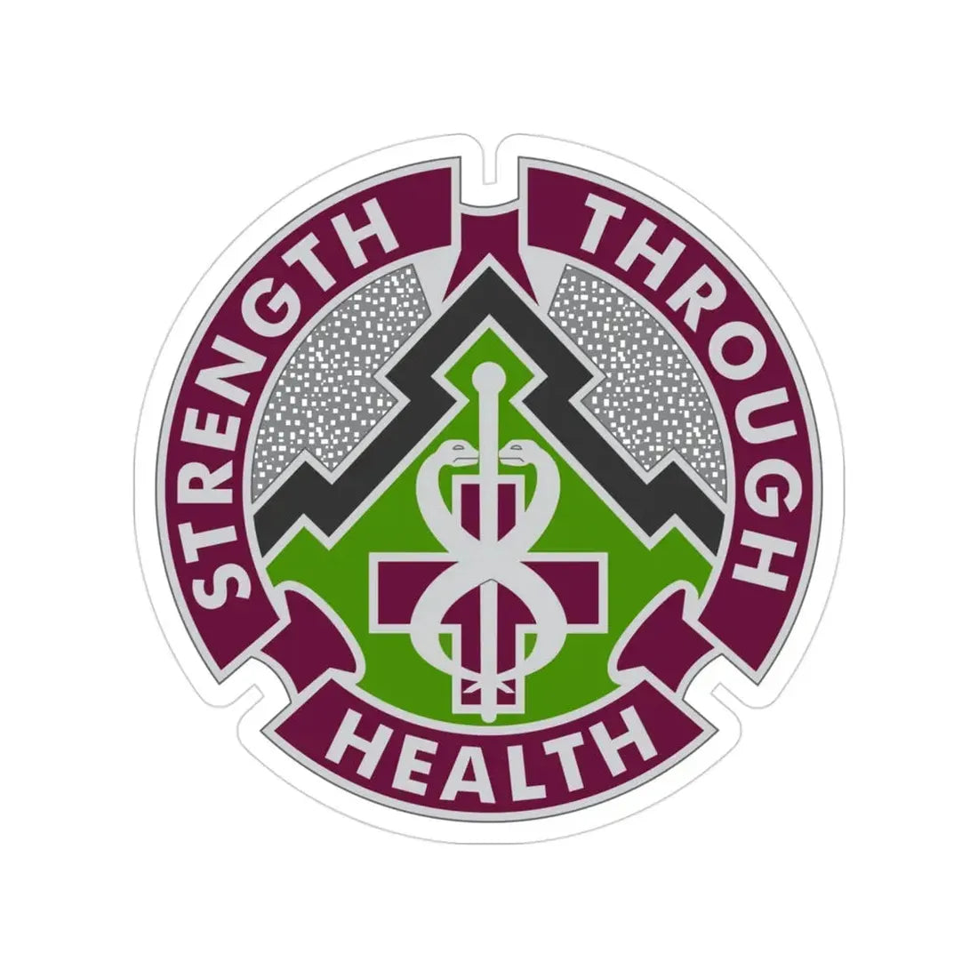 8 Medical Brigade 2 (U.S. Army) Transparent STICKER Die-Cut Vinyl Decal - The Sticker Space