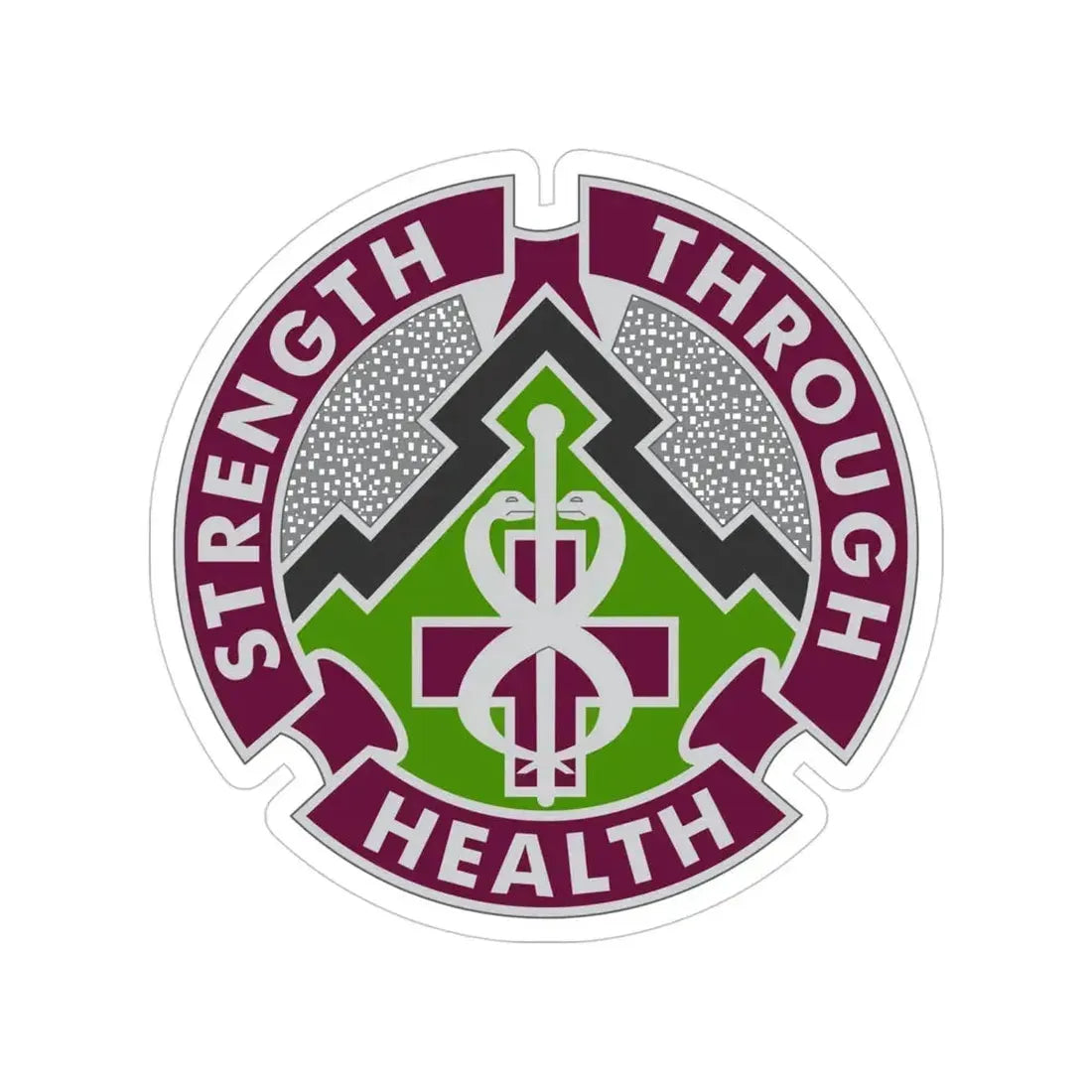 8 Medical Brigade 2 (U.S. Army) Transparent STICKER Die-Cut Vinyl Decal - The Sticker Space