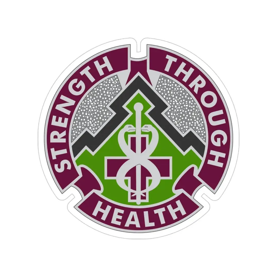 8 Medical Brigade 2 (U.S. Army) Transparent STICKER Die-Cut Vinyl Decal - The Sticker Space