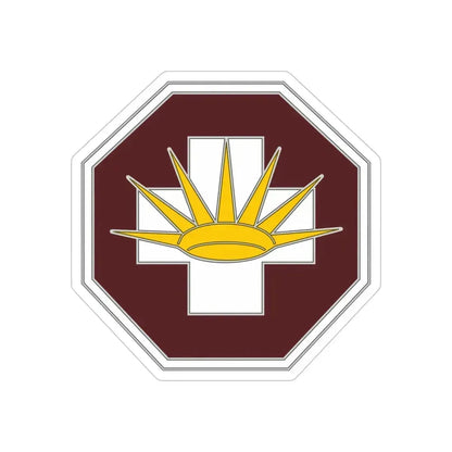 8 Medical Brigade 3 (U.S. Army) REVERSE PRINT Transparent Die-Cut STICKER 6 Inch Die-Cut Transparent - The Sticker Space