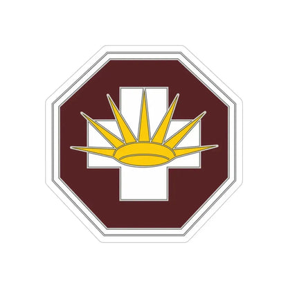 8 Medical Brigade 3 (U.S. Army) REVERSE PRINT Transparent Die-Cut STICKER - The Sticker Space