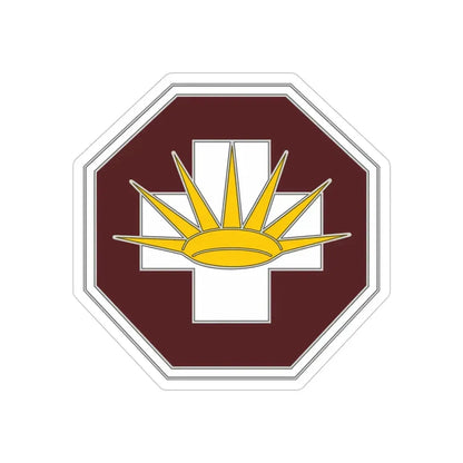 8 Medical Brigade 3 (U.S. Army) REVERSE PRINT Transparent Die-Cut STICKER - The Sticker Space