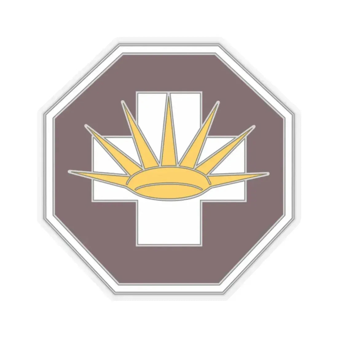 8 Medical Brigade 3 (U.S. Army) STICKER Vinyl Kiss-Cut Decal 2 Inch Transparent - The Sticker Space