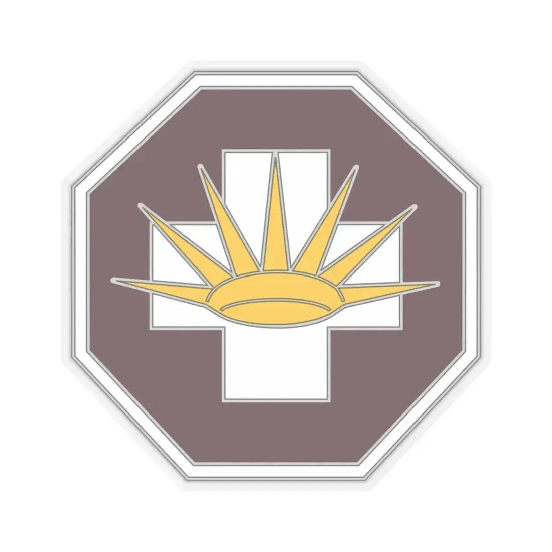 8 Medical Brigade 3 (U.S. Army) STICKER Vinyl Kiss-Cut Decal 3 Inch Transparent - The Sticker Space