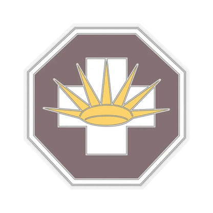 8 Medical Brigade 3 (U.S. Army) STICKER Vinyl Kiss-Cut Decal 3 Inch Transparent - The Sticker Space