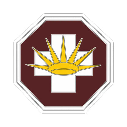 8 Medical Brigade 3 (U.S. Army) STICKER Vinyl Kiss-Cut Decal 3 Inch White - The Sticker Space