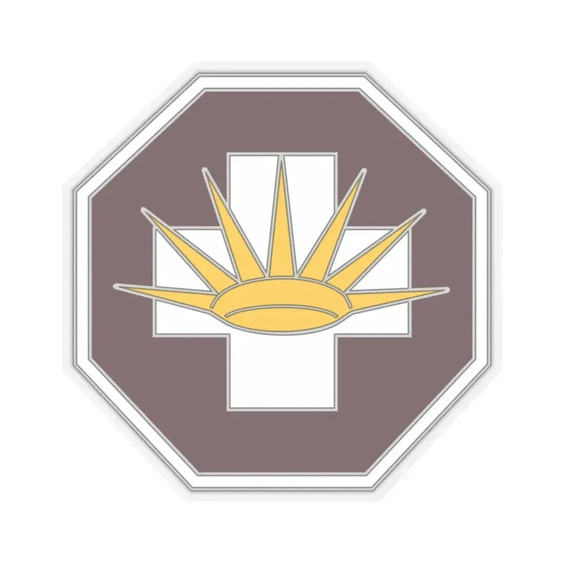 8 Medical Brigade 3 (U.S. Army) STICKER Vinyl Kiss-Cut Decal 4 Inch Transparent - The Sticker Space
