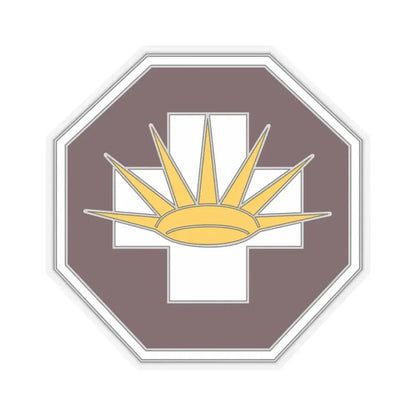 8 Medical Brigade 3 (U.S. Army) STICKER Vinyl Kiss-Cut Decal 4 Inch Transparent - The Sticker Space