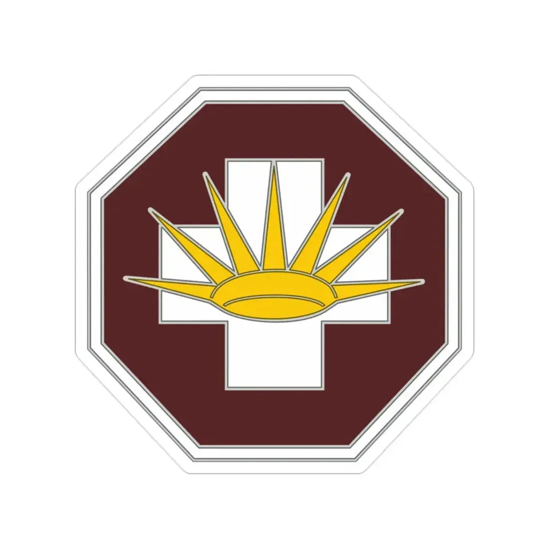 8 Medical Brigade 3 (U.S. Army) Transparent STICKER Die-Cut Vinyl Decal 2 Inch - The Sticker Space