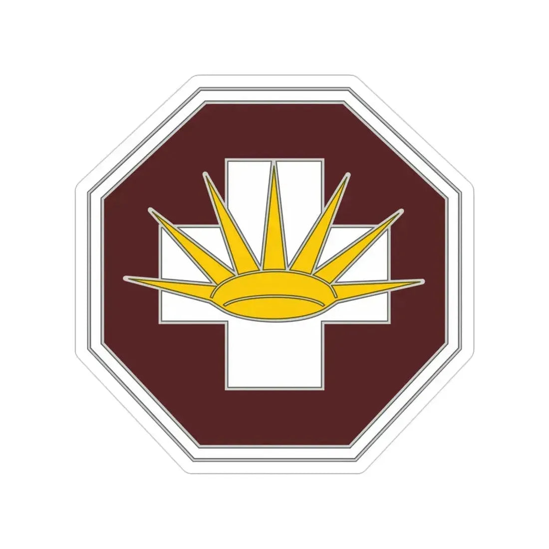 8 Medical Brigade 3 (U.S. Army) Transparent STICKER Die-Cut Vinyl Decal 3 Inch - The Sticker Space