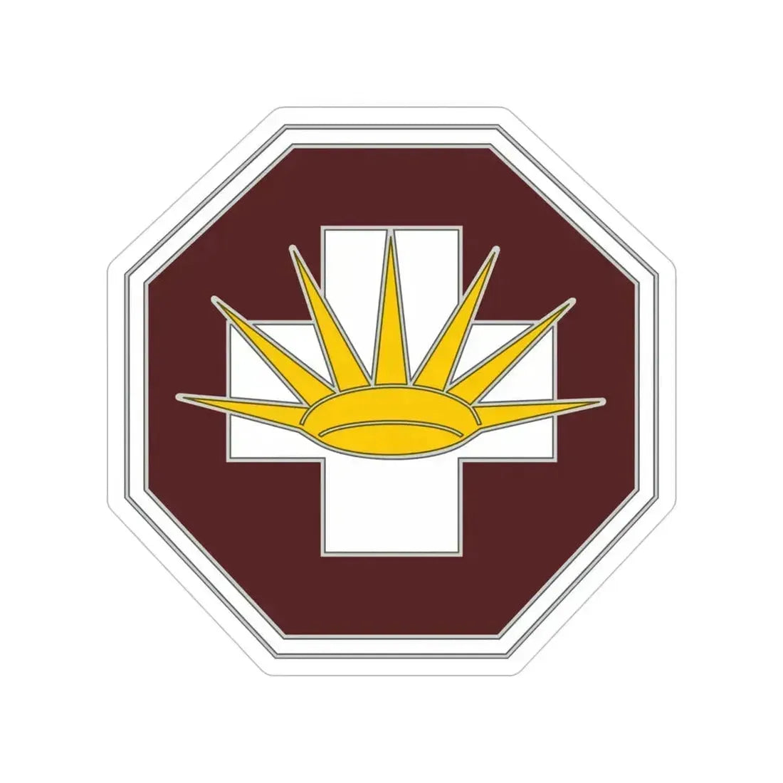 8 Medical Brigade 3 (U.S. Army) Transparent STICKER Die-Cut Vinyl Decal 4 Inch - The Sticker Space