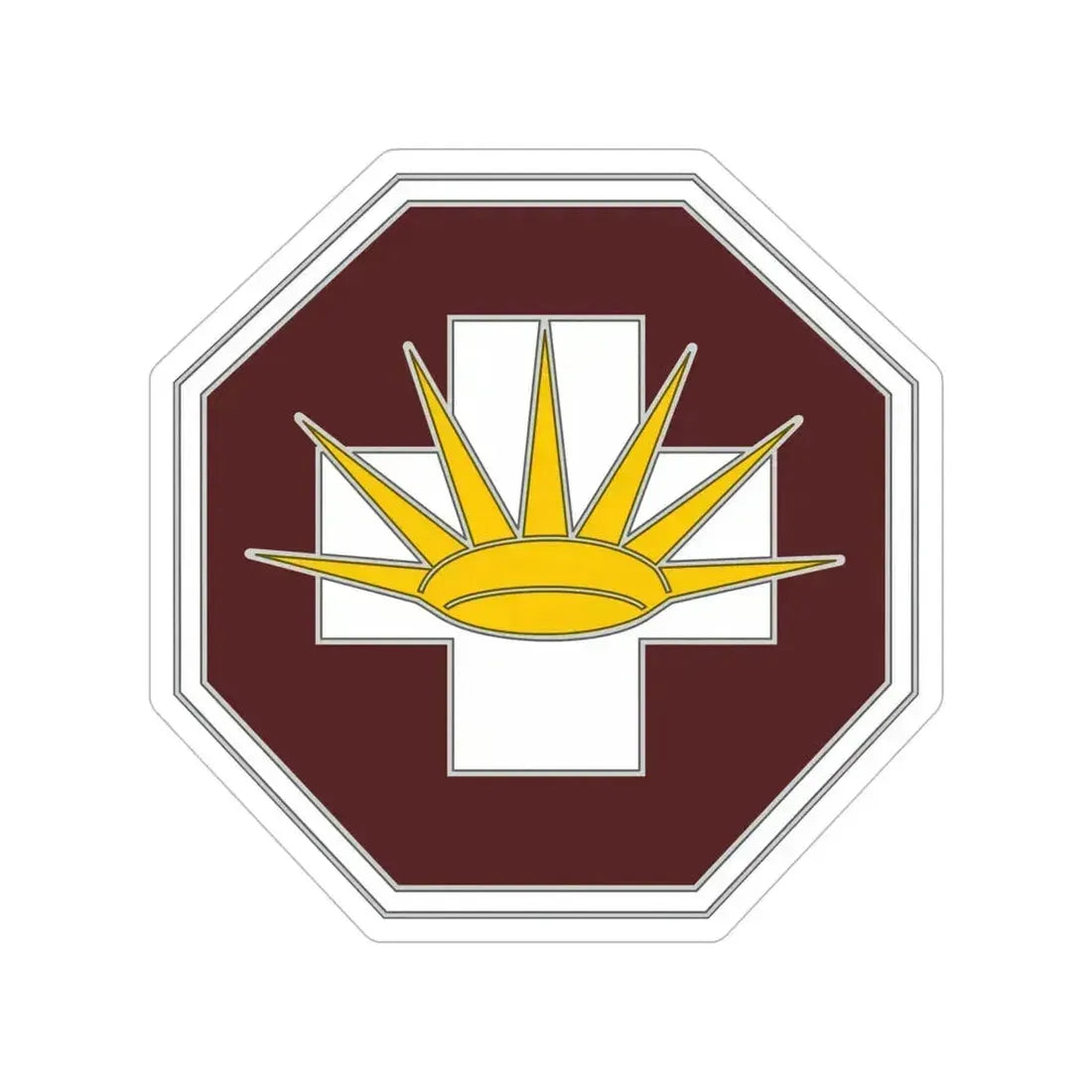 8 Medical Brigade 3 (U.S. Army) Transparent STICKER Die-Cut Vinyl Decal 5 Inch - The Sticker Space