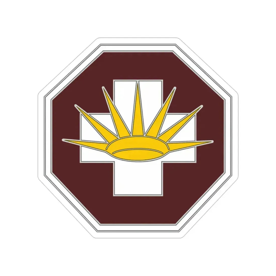 8 Medical Brigade 3 (U.S. Army) Transparent STICKER Die-Cut Vinyl Decal 5 Inch - The Sticker Space
