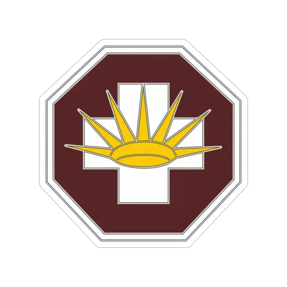 8 Medical Brigade 3 (U.S. Army) Transparent STICKER Die-Cut Vinyl Decal 6 Inch - The Sticker Space