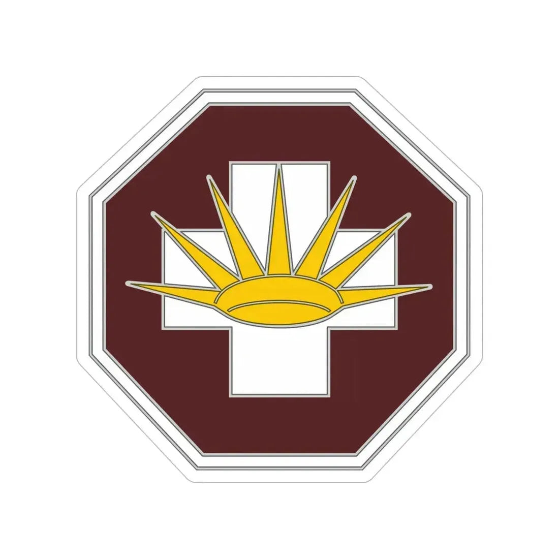 8 Medical Brigade 3 (U.S. Army) Transparent STICKER Die-Cut Vinyl Decal 6 Inch - The Sticker Space