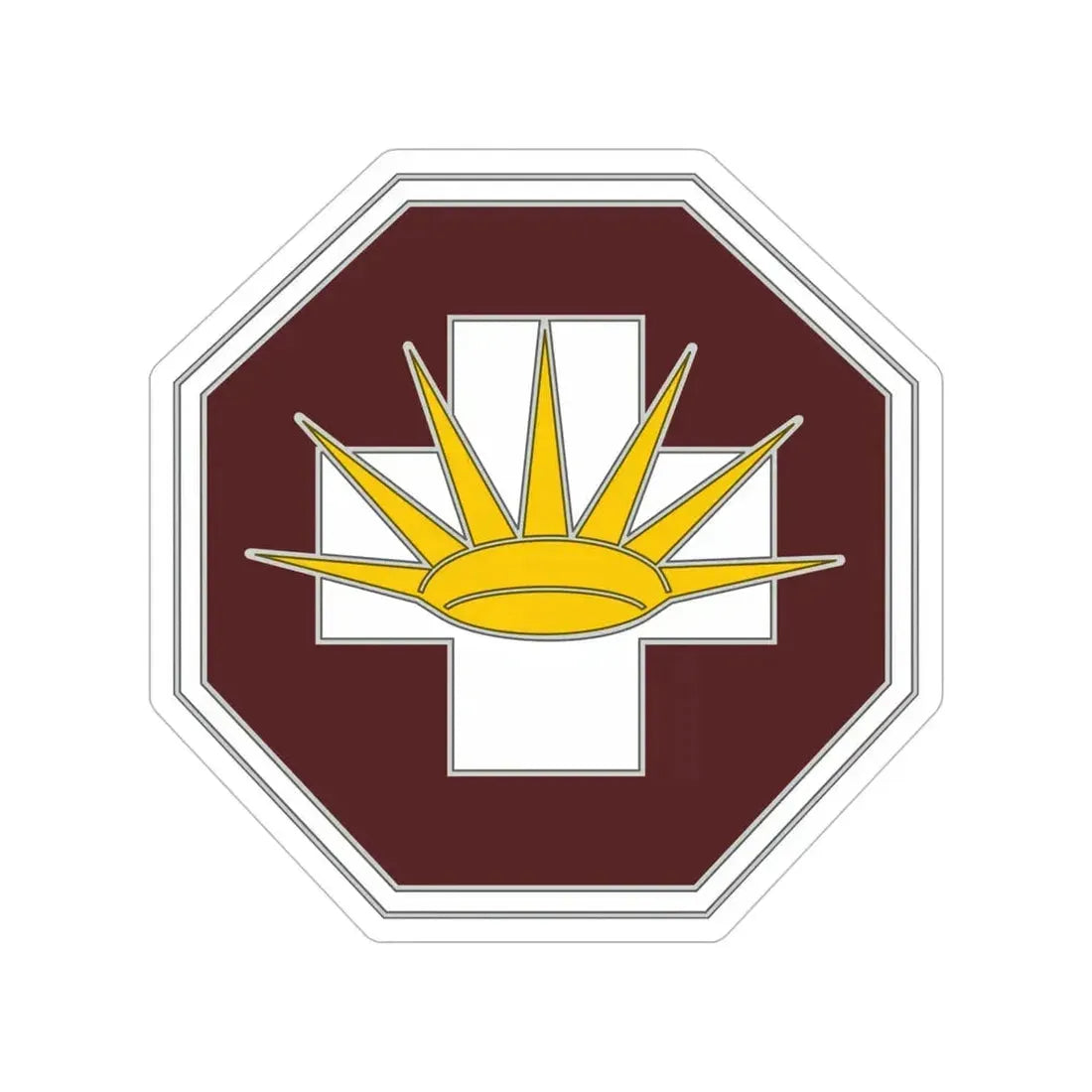 8 Medical Brigade 3 (U.S. Army) Transparent STICKER Die-Cut Vinyl Decal - The Sticker Space