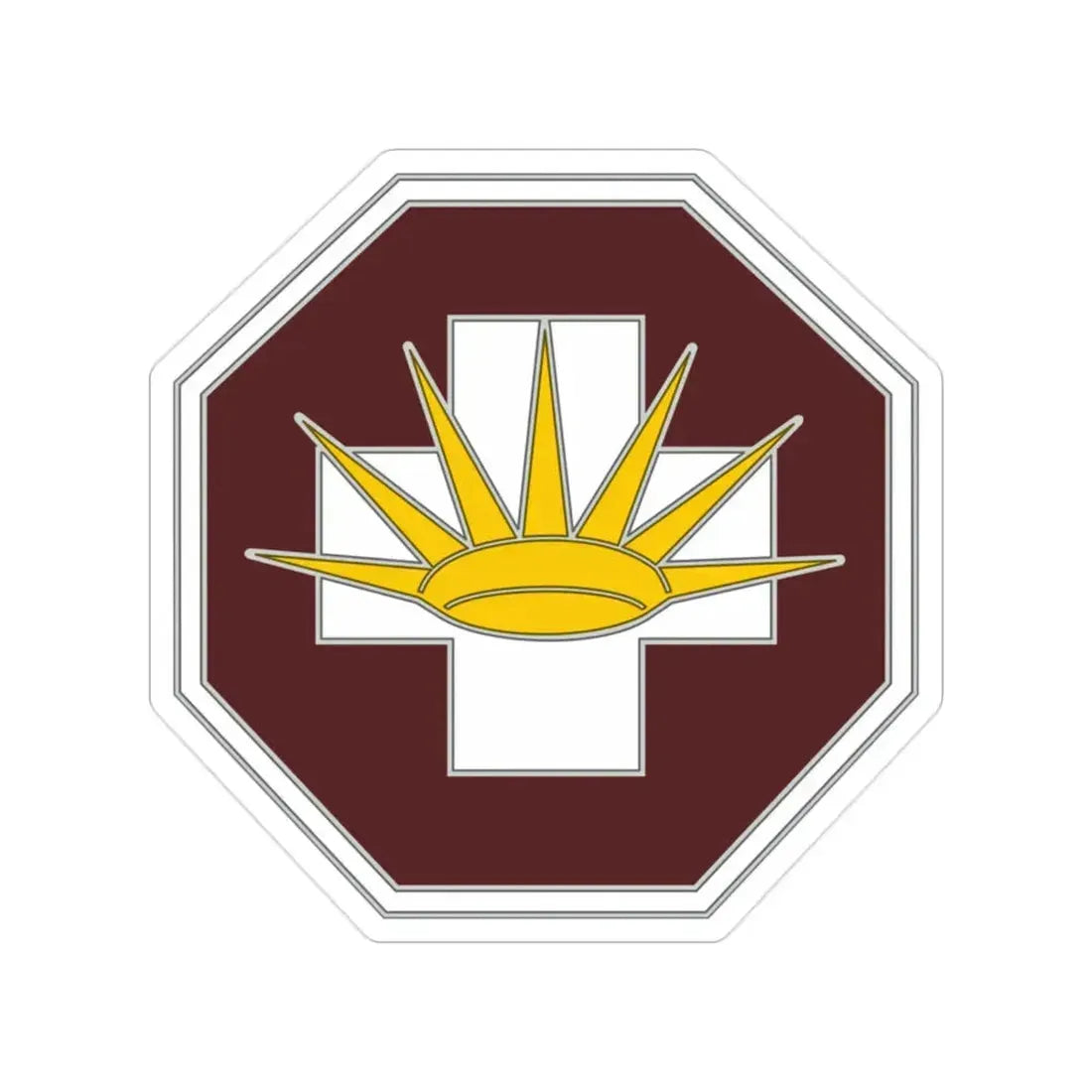 8 Medical Brigade 3 (U.S. Army) Transparent STICKER Die-Cut Vinyl Decal - The Sticker Space